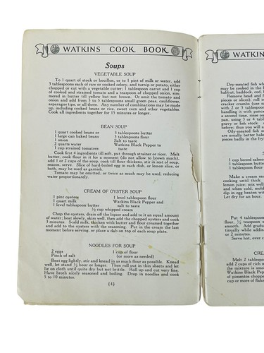 VTG WATKINS CO. 2 COOKBOOKS 1930 1946 100s RECIPES COLOR PLATES SPICES EXTRACTS - Picture 7 of 24