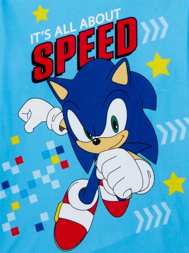 SONIC The Hedgehog Pajamas Size 4 5 6 7 8 10 12 Child Flannel Set New Sleepwear - Picture 2 of 3
