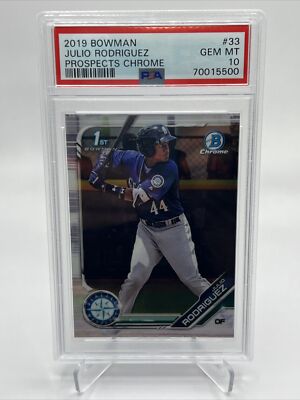 2022 Bowman Chrome Julio Rodriguez JULIO RODRIGUEZ 2019 BOWMAN
