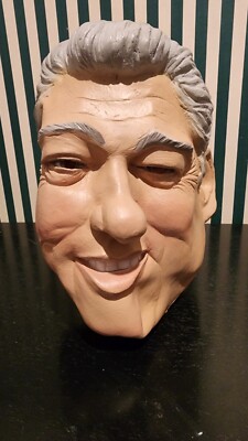 PRESIDENT BILL CLINTON Disguise Mask 2006 Liberal Democrat Politics Halloween