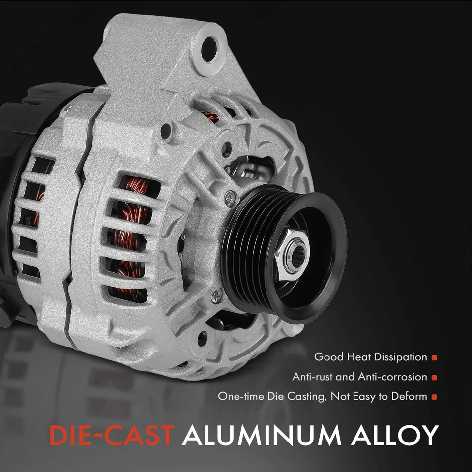 Alternador para Mercedes-Benz SLK230 1998-2004 2.3L 90A 12V CW polea de 6 ranuras Foto 4 de 4