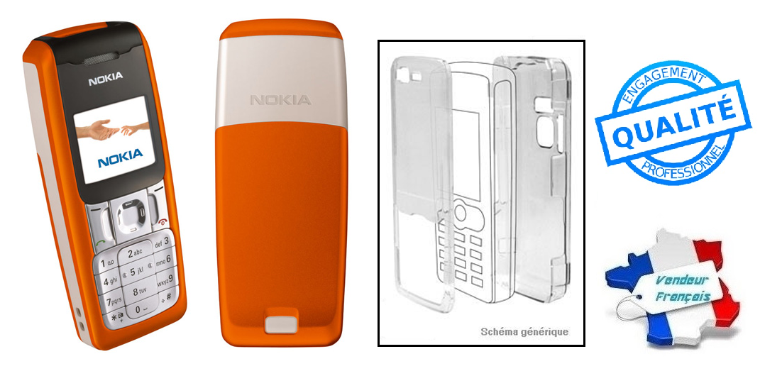 Coque Transparente Rigide Pour Nokia 5200 - Protection 360°