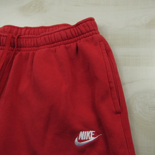 Pantalones Nike Para Hombre Grandes Rojos Joggers Polar Pantalones Deportivos Bolsillos Cordón 30x27 - Imagen 6 de 17