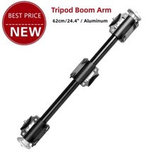 Camera Tripod Boom Arm 62cm/24.4" Tripod Extension Arm with 3/8 Screws tops