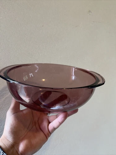 Pyrex Vintage Nesting Bowl Cranberry Purple 024 21 D-10