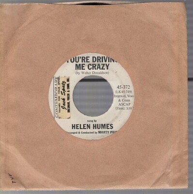 Helen Humes   Million Dollar Secret / You're Driving Me Crazy  7'' Promotional 45