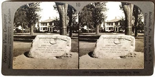 Keystone Stereoview of Town Common, Lexington, MA 1910’s Education Set # 10 B