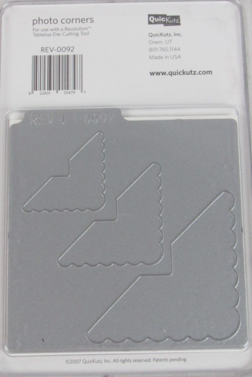 QuicKutz Photo Corners 4x4, 1 Cutting Die Set REV-0092 | eBay
