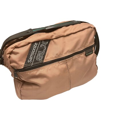 Samsonite Concord SLX Softshell Brown Shoulder Messenger Bag Luggage 14x11x5 