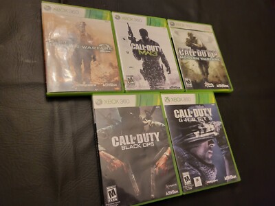 XBOX 360 Call of Duty Games Lot Black Ops Modern Warfare 2,3,4 Ghosts