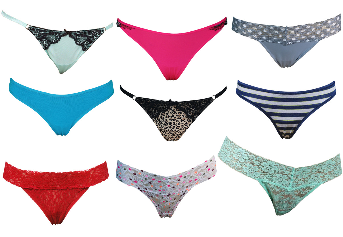 Women's Underwear Variety 12 Pack Panties Thongs G-Strings Sexy