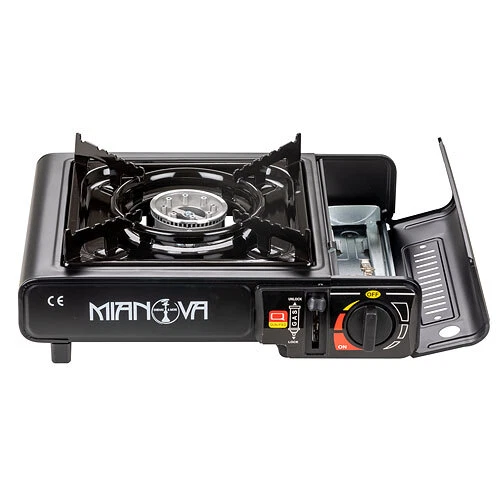 Campingkocher Gaskocher 2in1 LPG Anschluss Herd Gasflaschen Grillplatte Grill - Bild 3 von 4