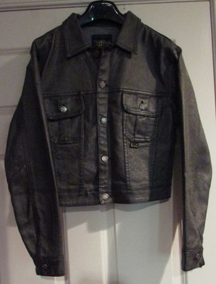 faux leather bolero jacket