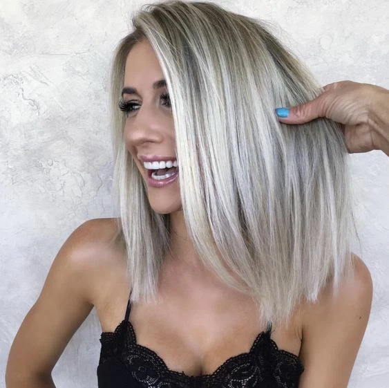 Парик Ash Blonde Lace Front длинный с подсветкой прямой парик Bob термобезопасный L деталь кружевной - Изображение 4 из 4