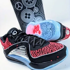 Nike KD16  US 13 Men's Black/Red/Silver/Ice Zoom Air Basketball - DV2917 004 New