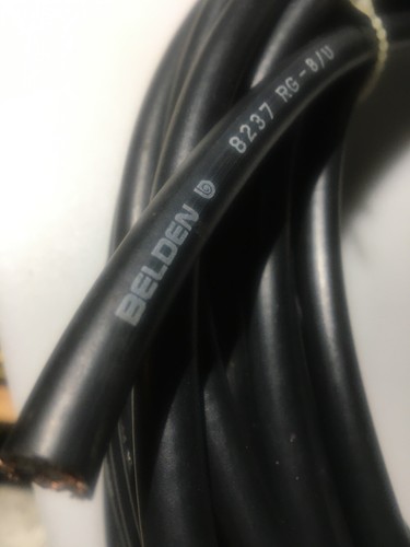 50’ + Belden 8237 RG-8/U 50 Ohm Wireless Transmission Copper Low Loss Coax Cable - Photo 3/4