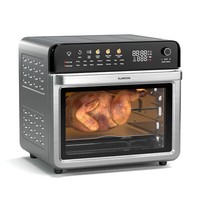 Friggitrice Ad Aria Calda Airfryer 19 Programmi 34 L 2200 W Forno Pizza Acciaio Inox
