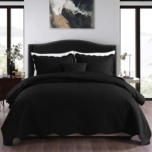 3 Pcs Chic Bedspread Coverlet Set Comforter Quilt Queen/King/Super King