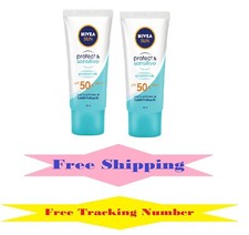 2 x 50 ml Nivea Sun Protect  Sensitive Oil Control Serum Sunscreen SPF50 PA  