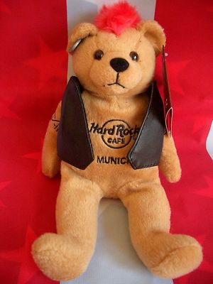 HRC Hard Rock Cafe Munich München Punk Bear Mohawk 2011 Red Hair Herrington NWT