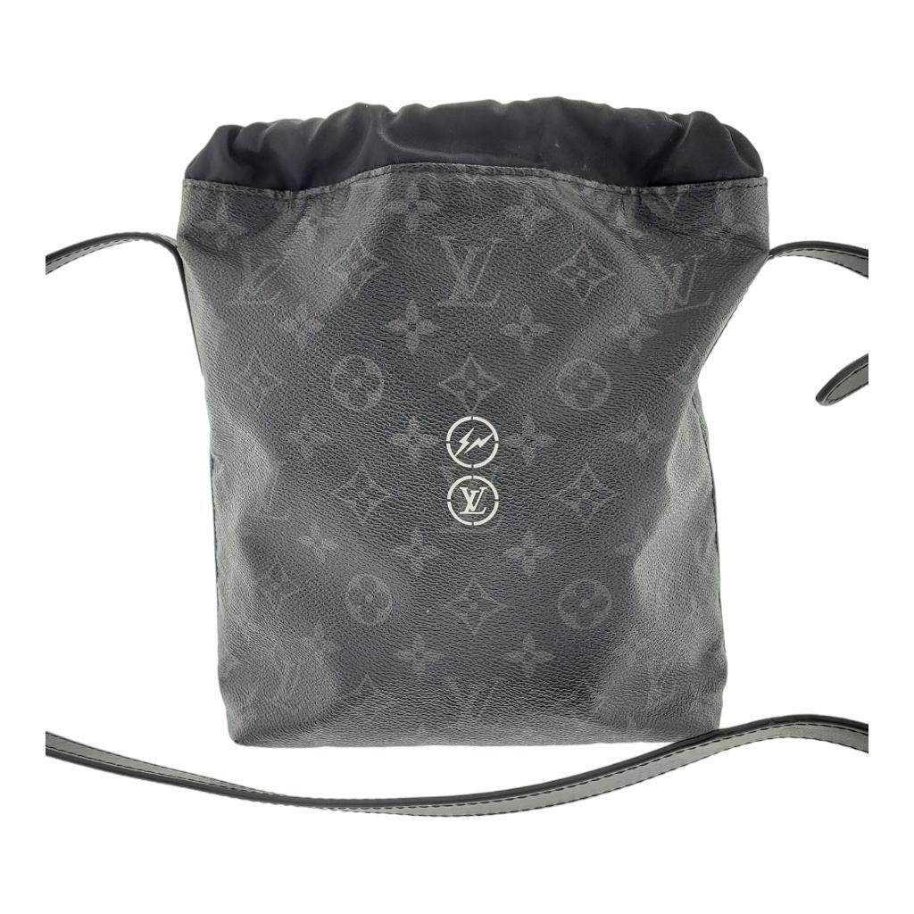 Louis Vuitton Monogram Eclipse Fragment Nano Shoulder Bag FO Louis Vuitton Monogram Eclipse Fragment Nano Shoulder Bag FO