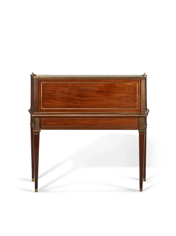 MUY RARO SIGLO XIX ~ UN ESCRITORIO RUSO ORMOLU Y CAOBA MONTADO EN LATÓN *BONITO* Foto 3 de 4