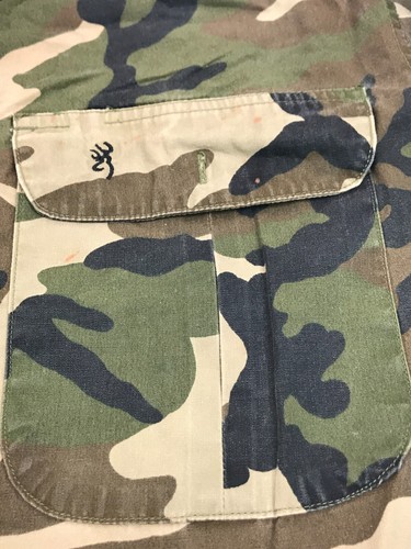 Browning Super Naturals Long Sleeve Camo Men's Large Cotton Blend 16-16.5 - Picture 9 of 17