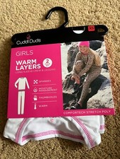 Cuddl Duds Girls 2 Piece Warm Baselayer Set Size XSmall