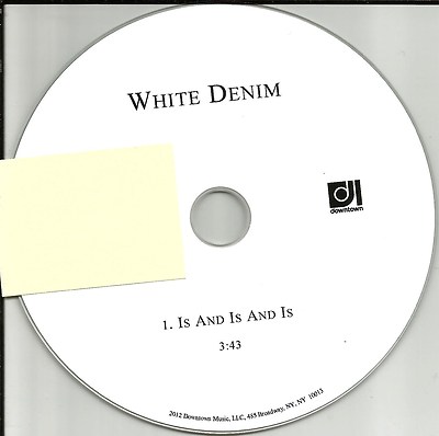 WHITE DENIM  is and is Ultra Rare TST PRESS PROMO Radio DJ CD Single 2011 USA