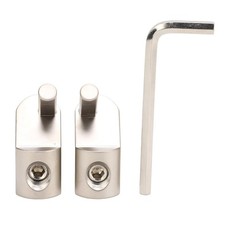 1 Pair /0 Gauge to 4 Amp Input Reducers, Offset Angled Design, Metal, Easy