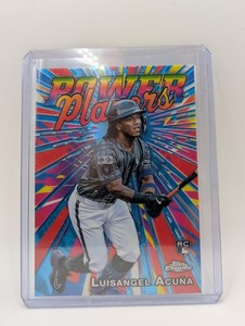 2025 Topps Chrome Luisangel Acuna Power Players RC Rookie #PP-24 Mets