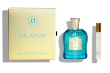 L'or Azure by Les Essentiels de Lomani 3.3oz EDP + Mini Men's NEW SEALED Box