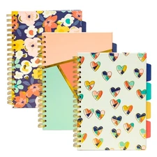 Pukka Pad, Carpe Diem 5-Subject Double Spiral Bound Notebook 3-Pack with Repo...