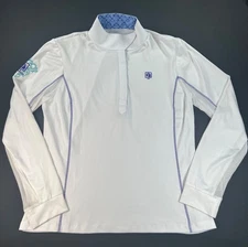 ROMPH Chill Factor White Long Sleeve Show Shirt with Magnetic Collar (Women XL)