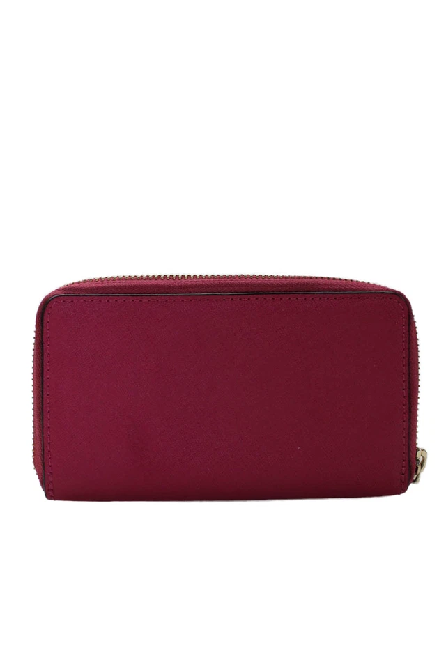 Cartera Rebecca Minkoff Mujer Cremallera Alrededor Cuero Saffiano Tachonado Rosa Foto 4 de 4