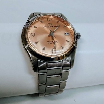 Orient Star 597302-70 Salmon Pink Dial Automatic Watch Japan
