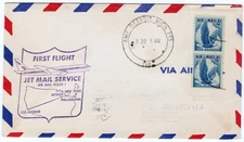 First Flight AM 1, AMF Detroit PTS Cancel to Los Angles, June 22, 1960