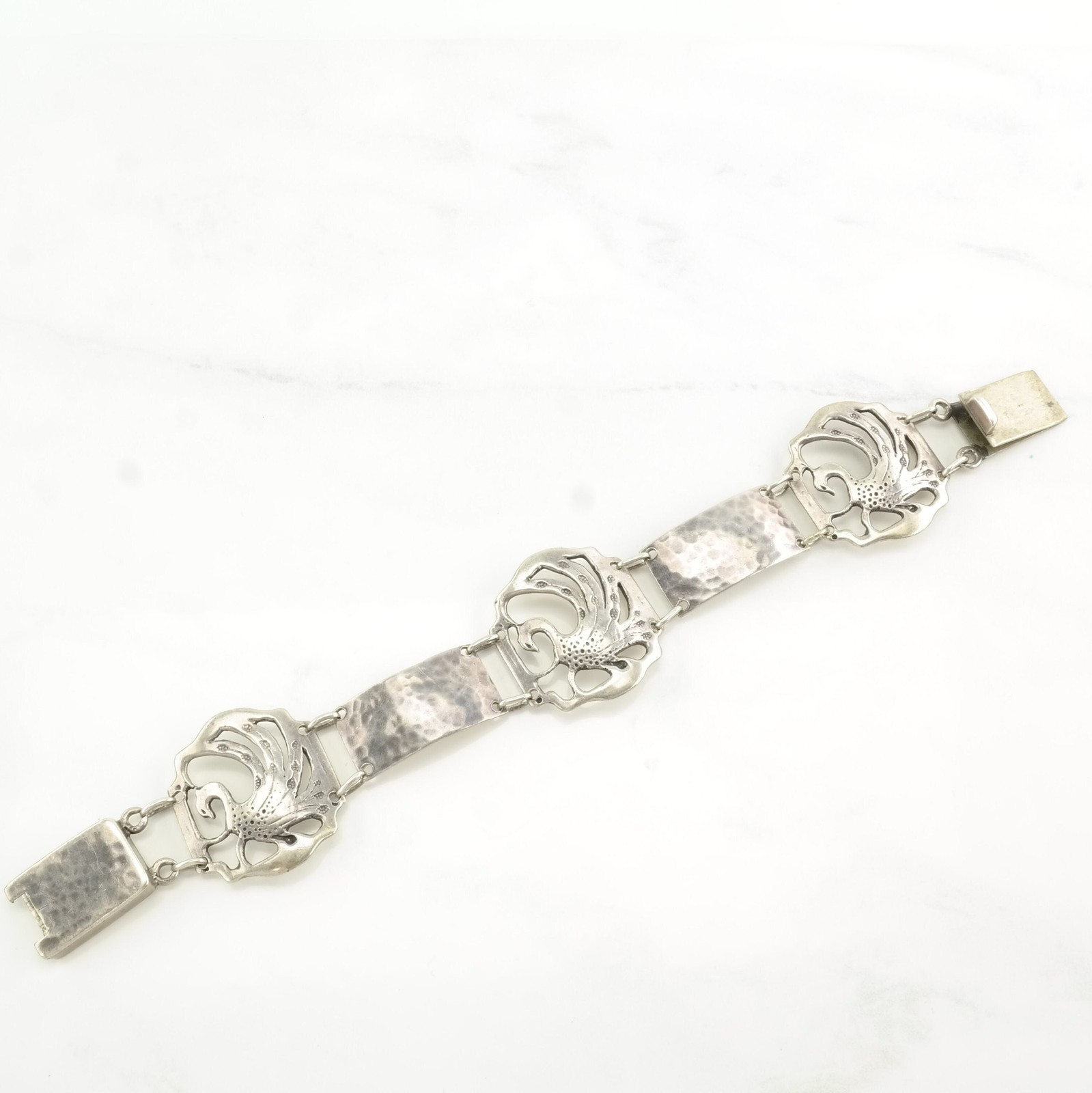 Peacock Motif TC Shop Emery Walter Todd Sterling Silver Bracelet image 2