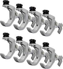 8 Pack Truss Clamp C-Clamp Stage Light Clamp Hook Aluminum Lighting Clamp for Pa