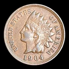 1904 Indian Head Cent, AU+