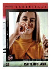 2025 Panini Caitlin Clark Chronicled Red Holo Foil  Sign Of The Times #51