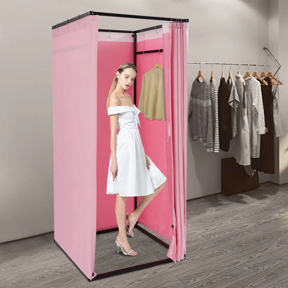 Vestuario, Equipamiento Portátil, Vestuario Portátil con Cortina Rosa Foto 3 de 4