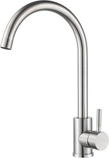 Single Handle High Arc Kitchen Faucet Stainless Steel Brushed Nickel,Commercial