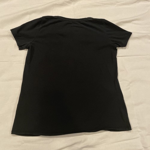 The Nike Tee Dri-Fit Maglia Grafica Scollo V Donna L Just Do It Nera - Foto 9 di 9