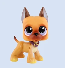 1PCS Mini Pet Shop LPS Toy Great Dane #244 With Accessory Collect Kid Gift Great