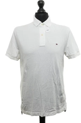Tommy Hilfiger Herren Poloshirt Polohemd S weiß Classic Fit Kurzarm Piqué - Bild 1 von 4