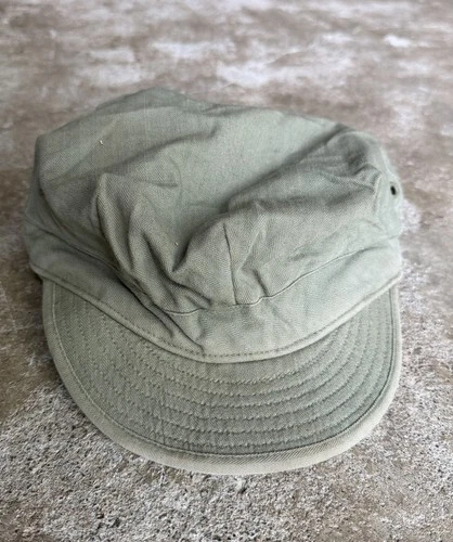 WW2 Era Hbt Usmc 1940s Hat Herringbone Military Utility Cap Medium HBT