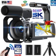   16X Digital Cameras 5K Video Camera Camcorder UHD 56MP YouTube Podcast Camera 