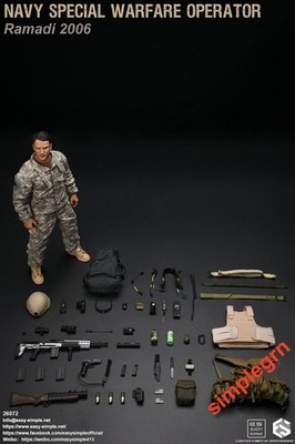 Easy&Simple 1/6 Scale 12'' ES 26072 Naval Special Warfare Unit Ramadi In Stock