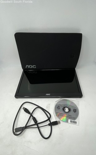 AOC 156LM00005 15.6 Inch Screen Portable LCD Monitor With Disc & Cord